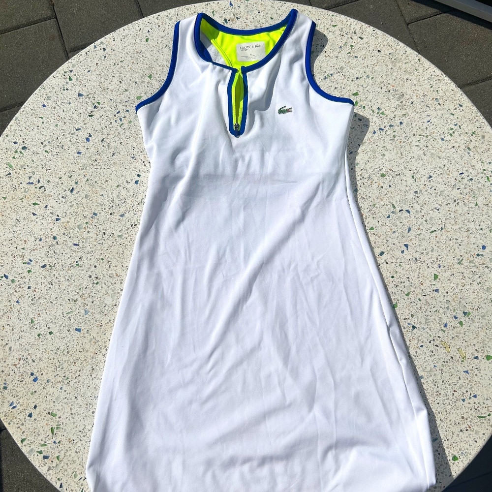 Lacoste Tennis Sport Dress in White / SM